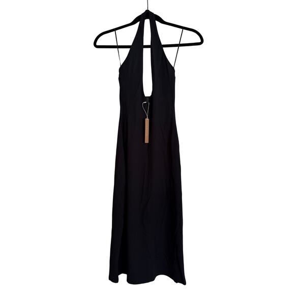 SKIMS Smooth Layers Lounge Halter Dress Obsidian XS NWT $84 - Picture 2 of 5